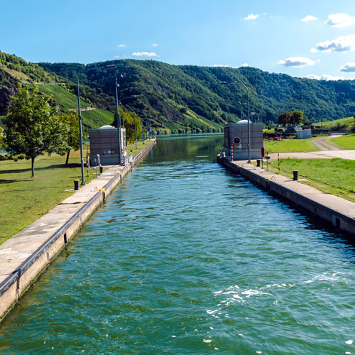 Schleuse Mosel Resilienz